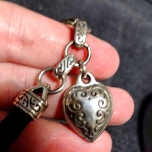 ❤️ Brighton Silver Heart Charm Necklace